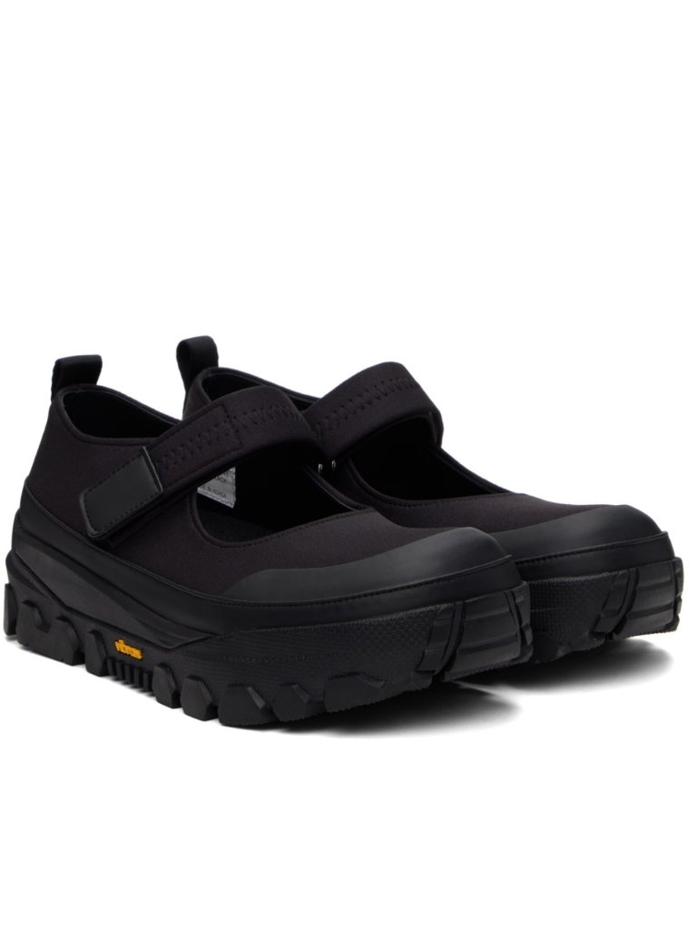 Amomento Black Vibram Mary Jane Ballerina Flats